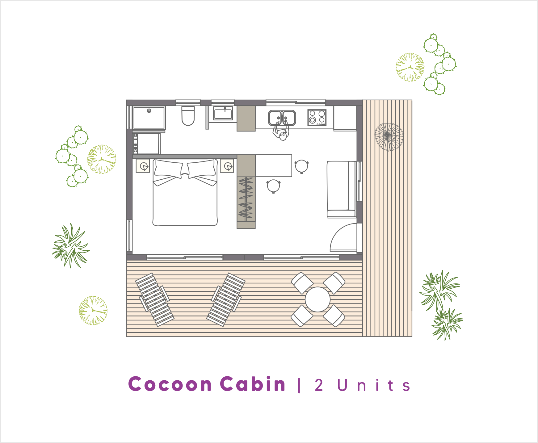 NoRootsHomes Modular Eco Home | Cocoon Cabin | 2 Units