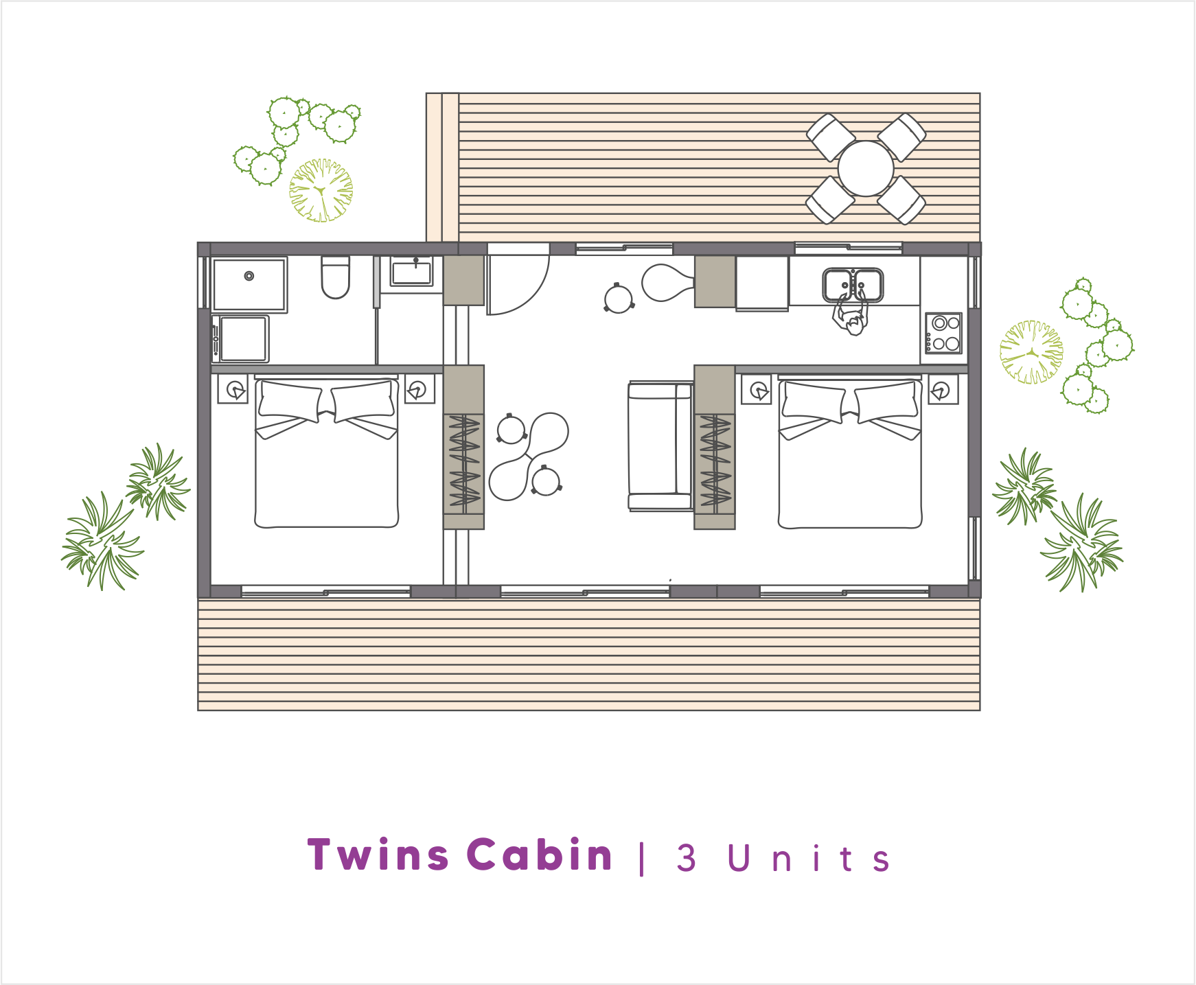 NoRootsHomes | Twins Cabin